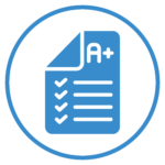 report checklist icon in blue
